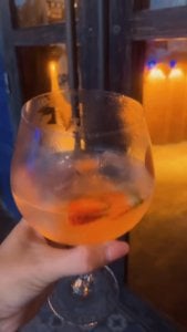 Instagram post by @eylul_travels about Alma Tapas Bar Bali
