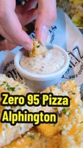 Instagram post by @regaleats about Zero95 Wood Fire Pizza Bar