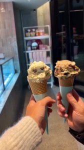 Instagram post by @lifewithshells__ about MENO ZERO GELATO & DESSERT BAR