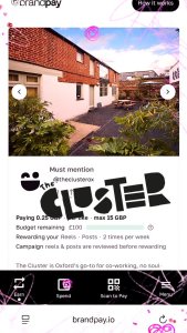 Instagram post by @kevlrj about The Cluster Co-working
