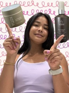 Instagram post by @amy.theinfluencer about KŌTIA Skincare