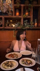 Instagram post by @aislehchelsia_ about Alma Tapas Bar Bali