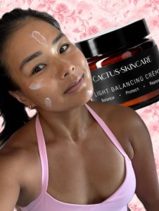 Instagram post by @amy.theinfluencer about Cactus Skincare